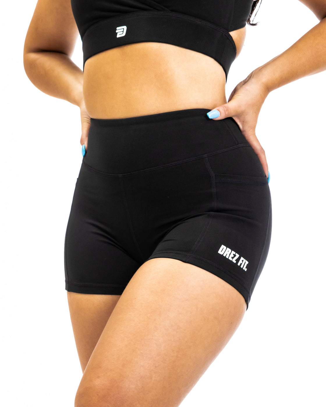 Lust Scrunch Bum Pocket - Shorts (Jet Black)